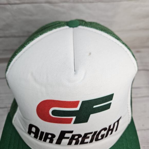 Vintage CF Consolidated Freight Adjustable Snapback Mesh Trucker Hat Yupoong - Picture 2 of 7